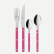 Cutlery set, 4 pieces, Bistrot, Raspberry - Sabre Paris