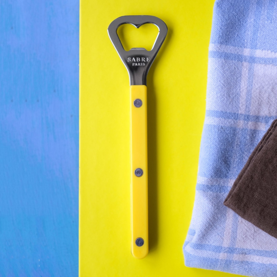 Bottle opener, Bistrot, Yellow - Sabre Paris