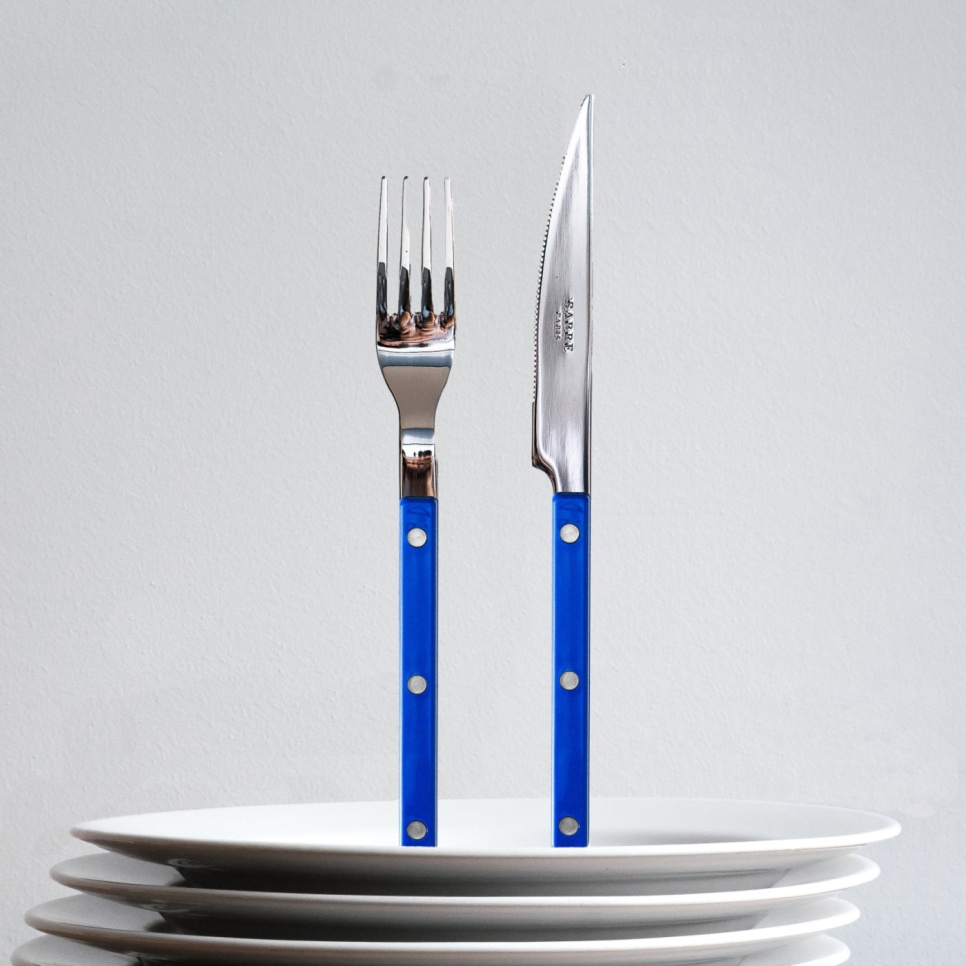 Couteau de table, Bistrot, Lapis blue - Sabre Paris