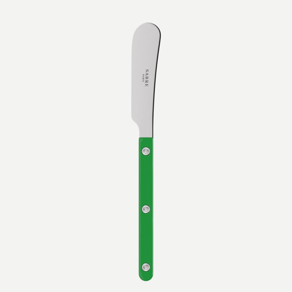 Couteau à beurre, Bistrot, Garden green - Sabre Paris dans le groupe Arts de la table / Couverts / Couteaux à beurre l\'adresse The Kitchen Lab (2195-32565)