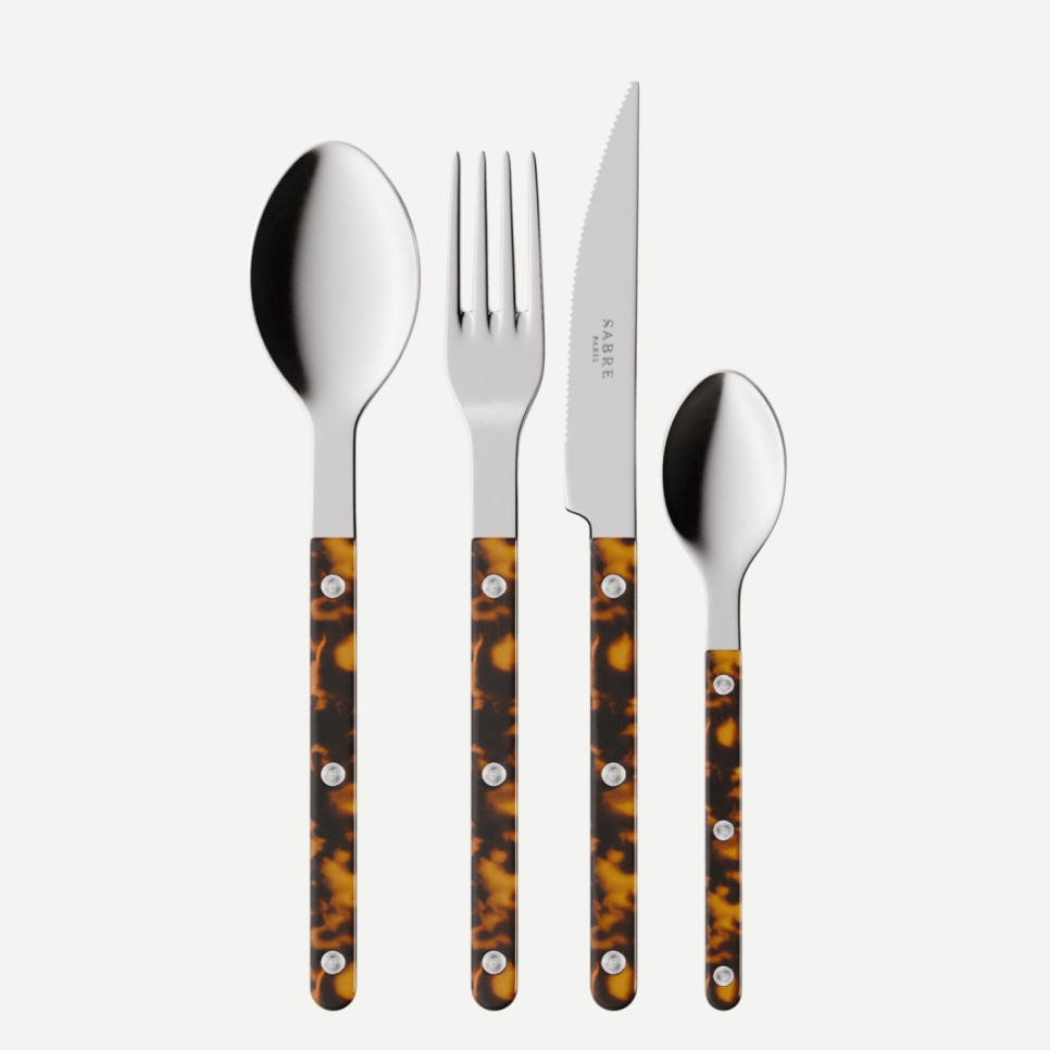Cutlery set, 4 pieces, Bistrot Tortoise - Sabre Paris in the group Table setting / Cutlery / The cutlery at KitchenLab (2195-33022)
