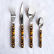Cutlery set, 4 pieces, Bistrot Tortoise - Sabre Paris