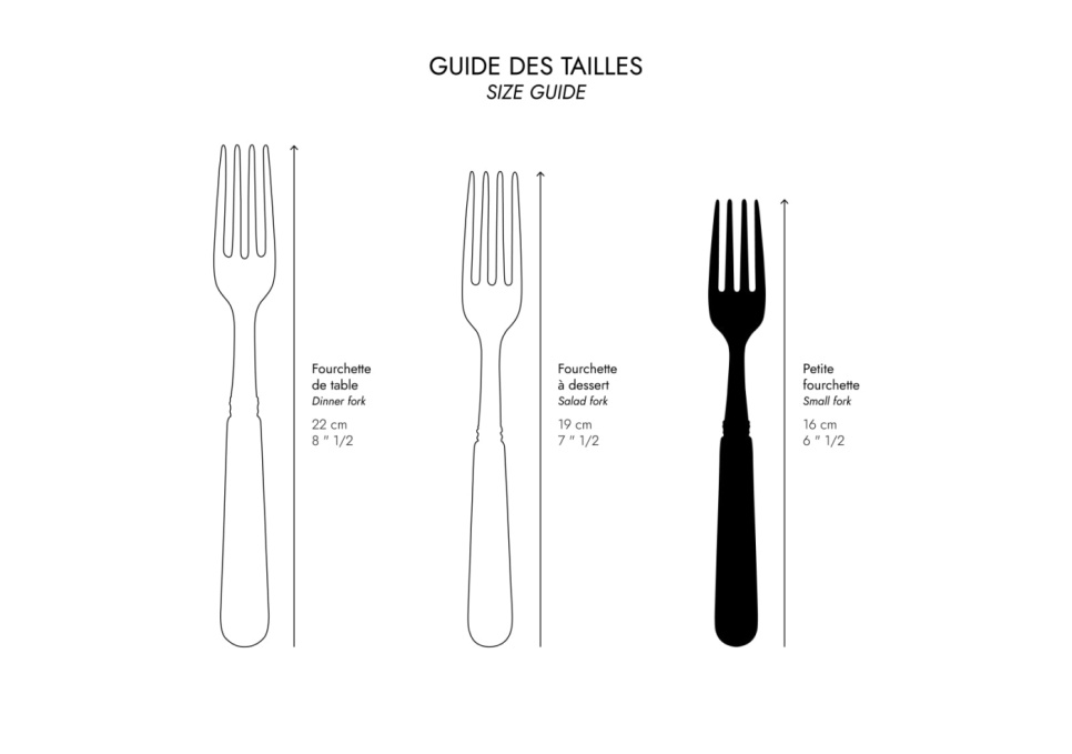 Cake fork, Bistrot Teak - Sabre Paris