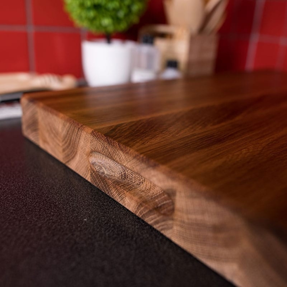 Oak board with handle, oiled, 70x40x4 cm - AT-Line