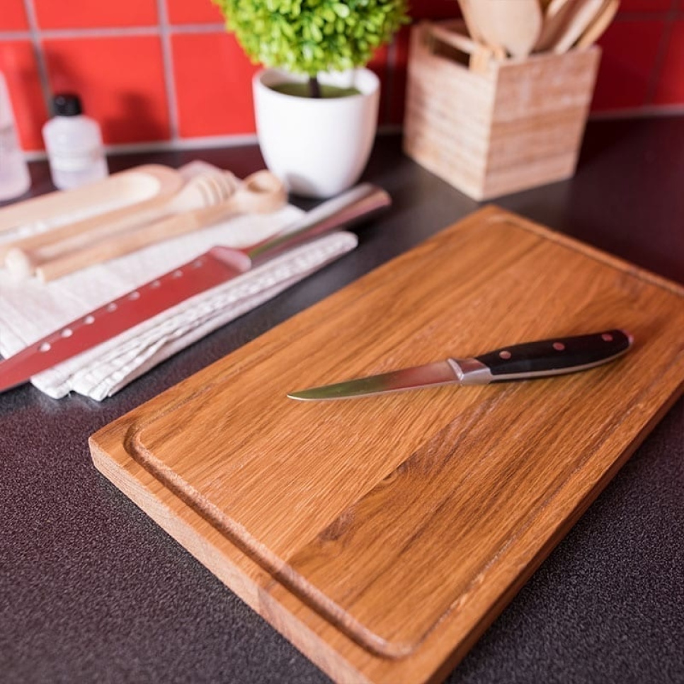 Cutting Board in Oiled Oak, Simple, 35x25 cm - AT-Line