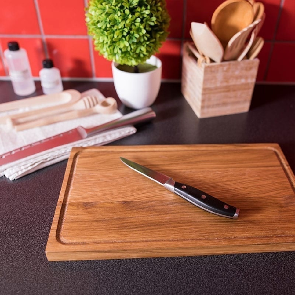 Cutting Board in Oiled Oak, Simple, 35x25 cm - AT-Line