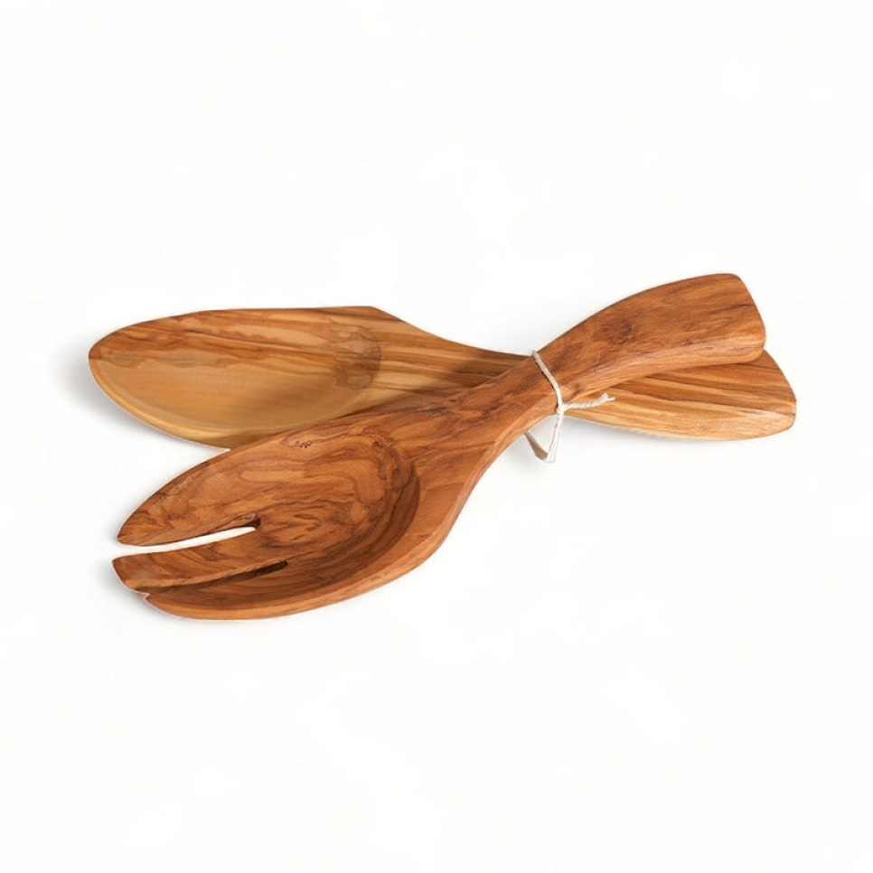 Salad Servers in Olive Wood - AT-Line in the group Cooking / Kitchen utensils / Salad utensils at KitchenLab (2212-36617)