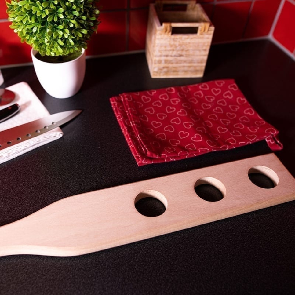 Stirrer in Beech, with Hole - AT-Line