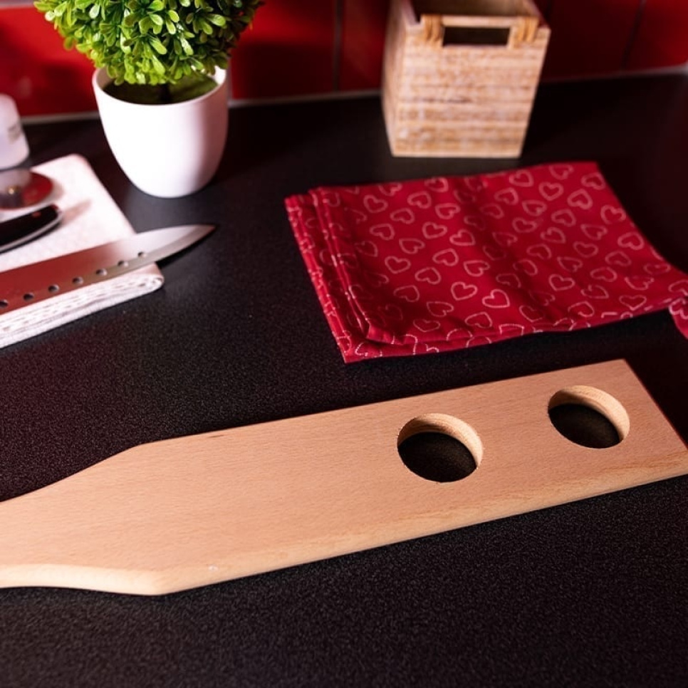 Stirrer in Beech, with Hole - AT-Line