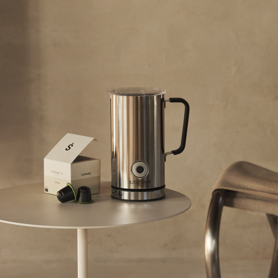 Milk frother, Stainless Steel - Sjöstrand