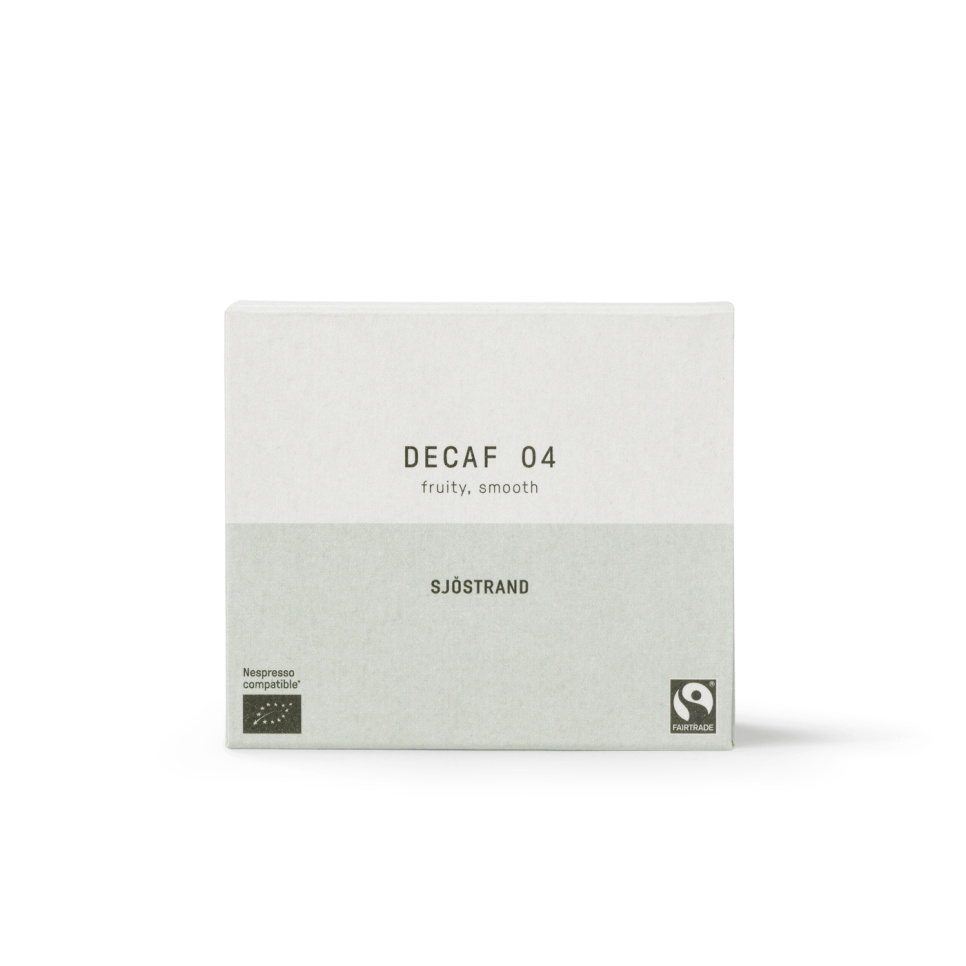 Coffee capsules, Decaf 04, 10-pack - Sjöstrand in the group Tea & Coffee / Coffee beans at KitchenLab (2237-31701)
