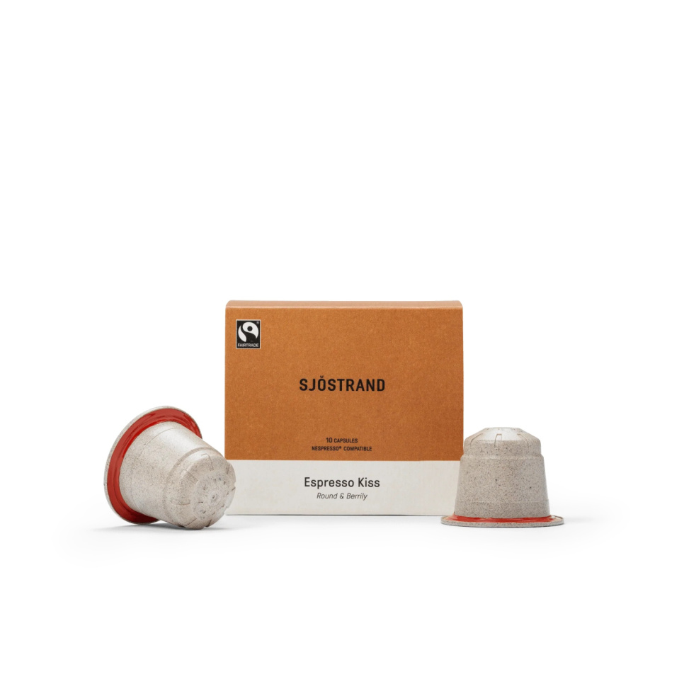 Coffee capsules, Espresso Kiss, 10-pack - Sjöstrand in the group Tea & Coffee / Coffee beans at KitchenLab (2237-31702)