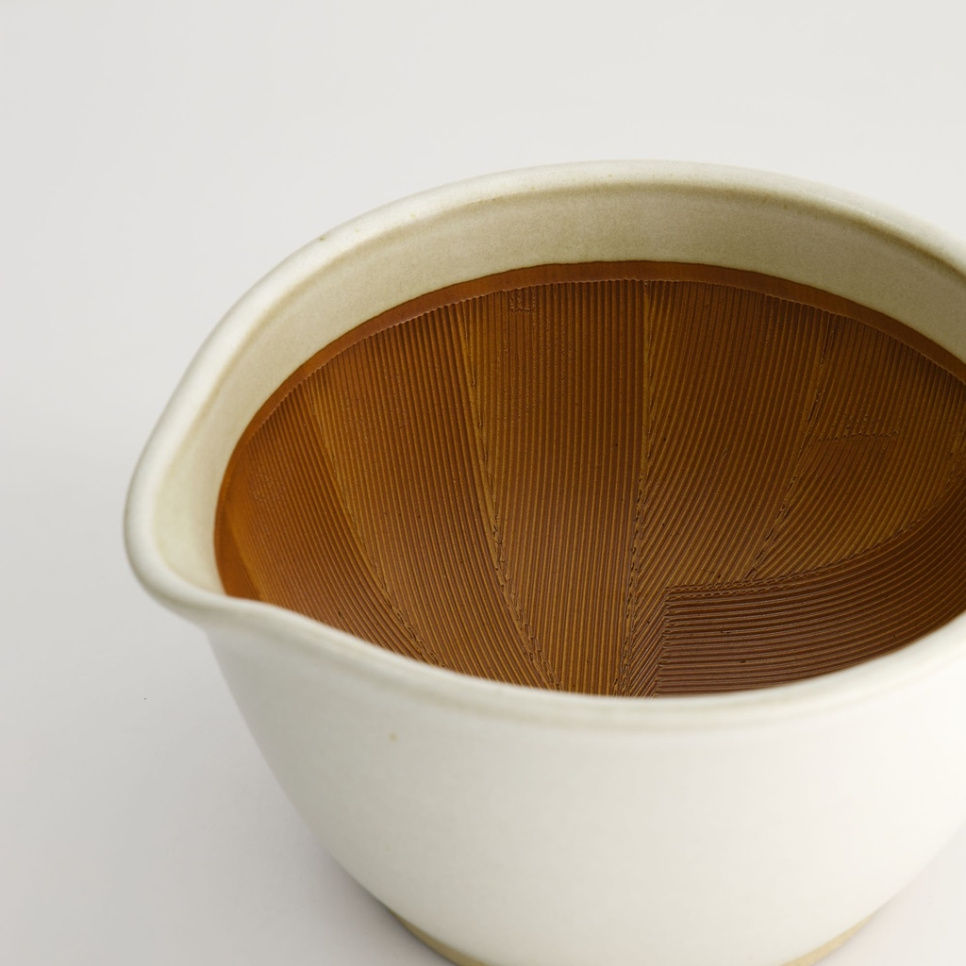 Japanese mortar, Suribachi, White 15,5 cm