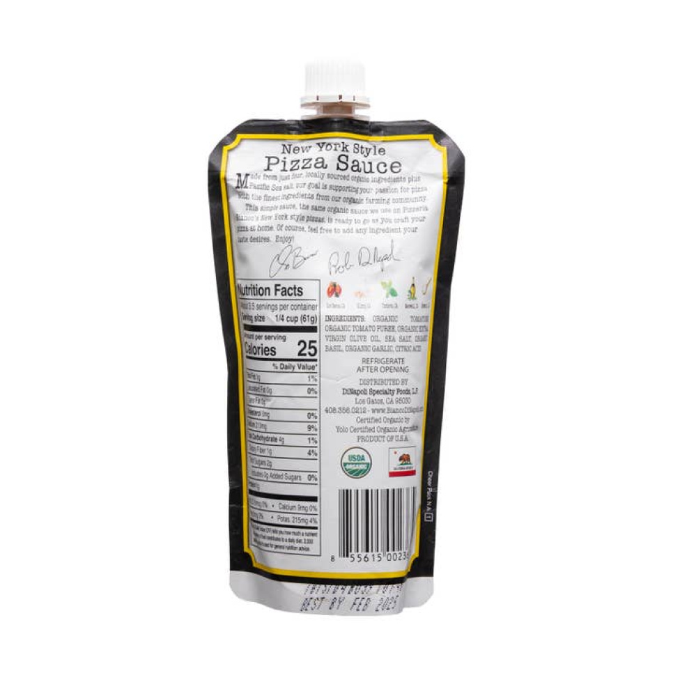 Pizza Sauce, New York Style, 227 g - Bianco DiNapoli