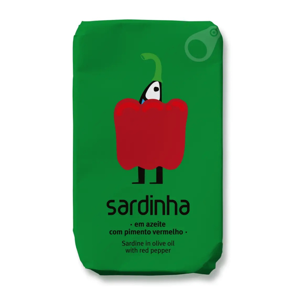 Sardinen in Bio-Olivenöl, Bio-Paprika, 120 g - Sardinha in der Gruppe Kochen / Kolonial bei The Kitchen Lab (2253-35975)