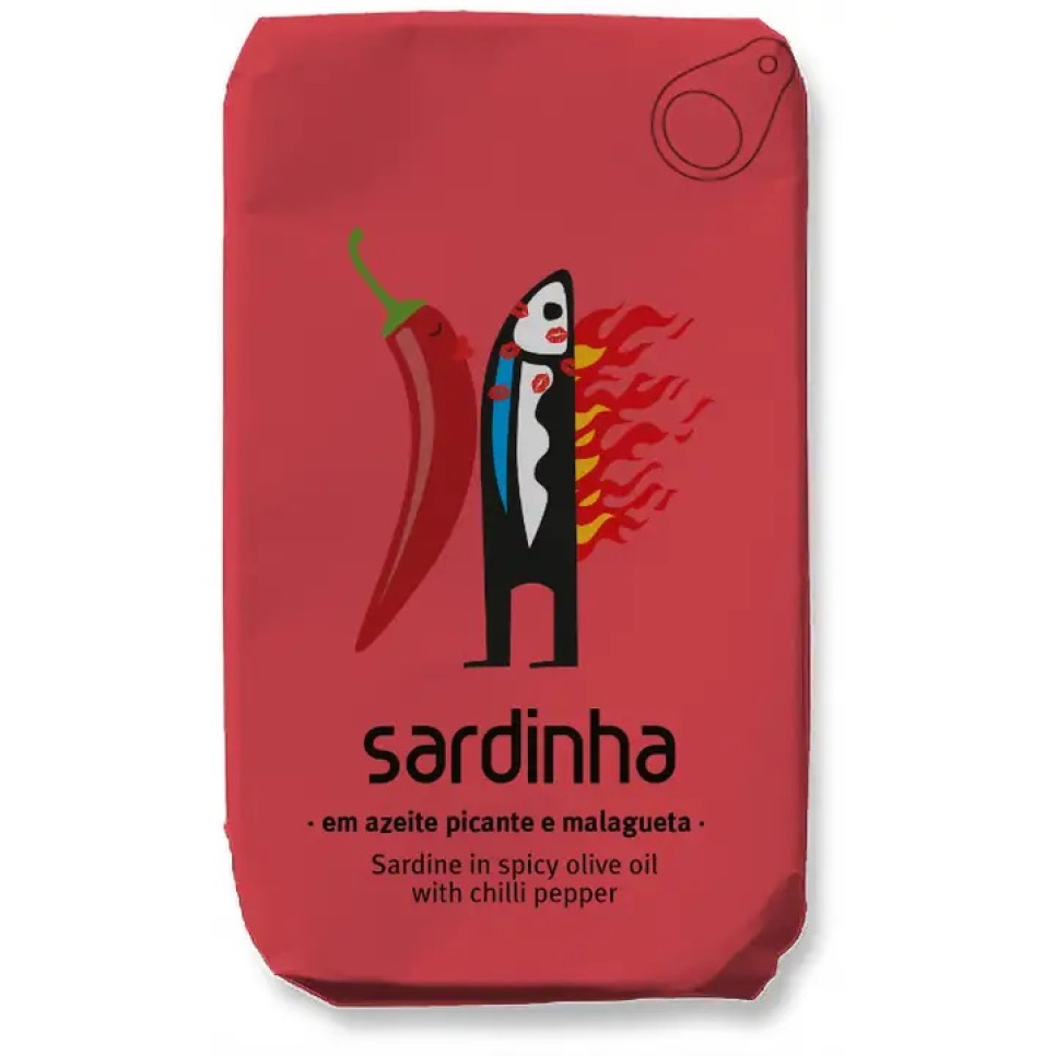 Sardinen in Olivenöl, Chili, 120 g - Sardinha in der Gruppe Kochen / Kolonial bei The Kitchen Lab (2253-35976)