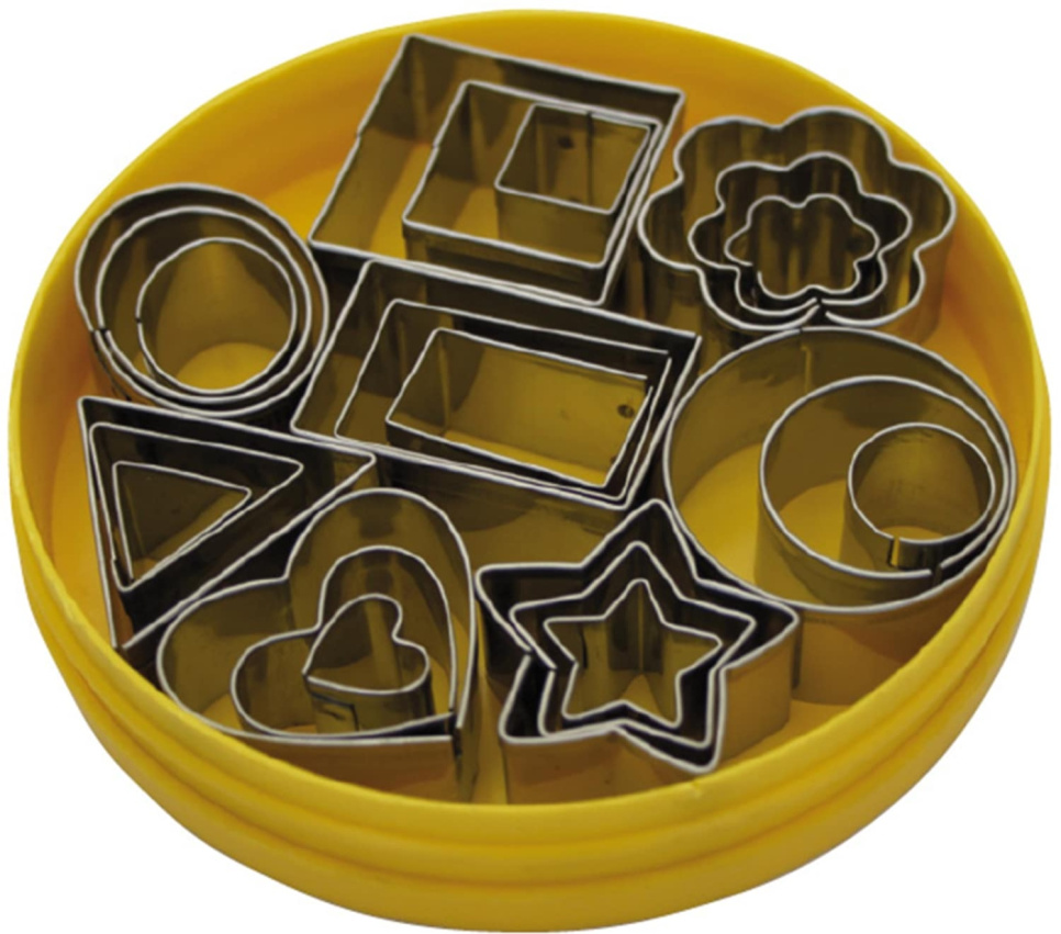 Small cutters, assorted geometric shapes in multiple sizes, set of 24 pieces - Schneider in the group Baking / Baking utensils / Cutters & punch rings at KitchenLab (2254-33787)