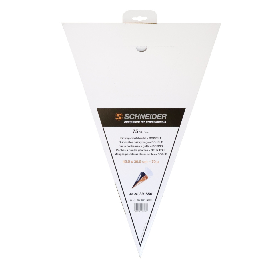 Piping bags for two fillings, 75-pack - Schneider in the group Baking / Baking utensils / Cutters & punch rings at KitchenLab (2254-33850)
