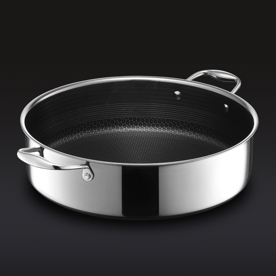 Pot with glass lid, nonstick, 6.6 L - Hexclad