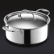 Stainless steel pot with lid, nonstick, 4.7 L - Hexclad