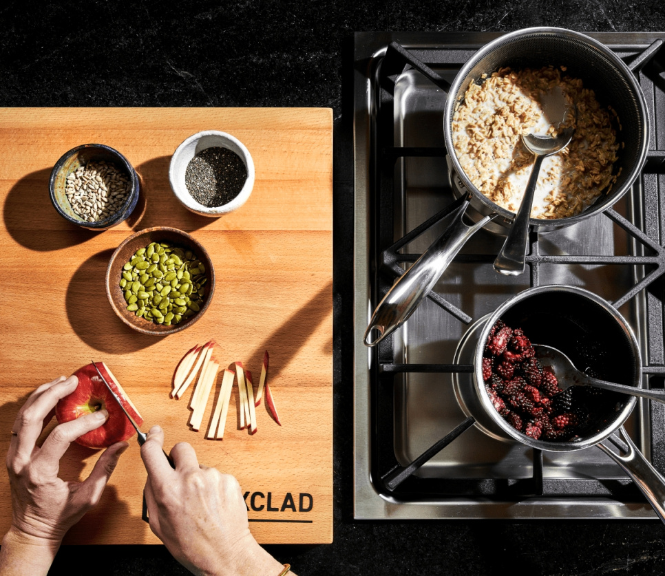 Saucepan with glass lid, nonstick, 1 L - Hexclad