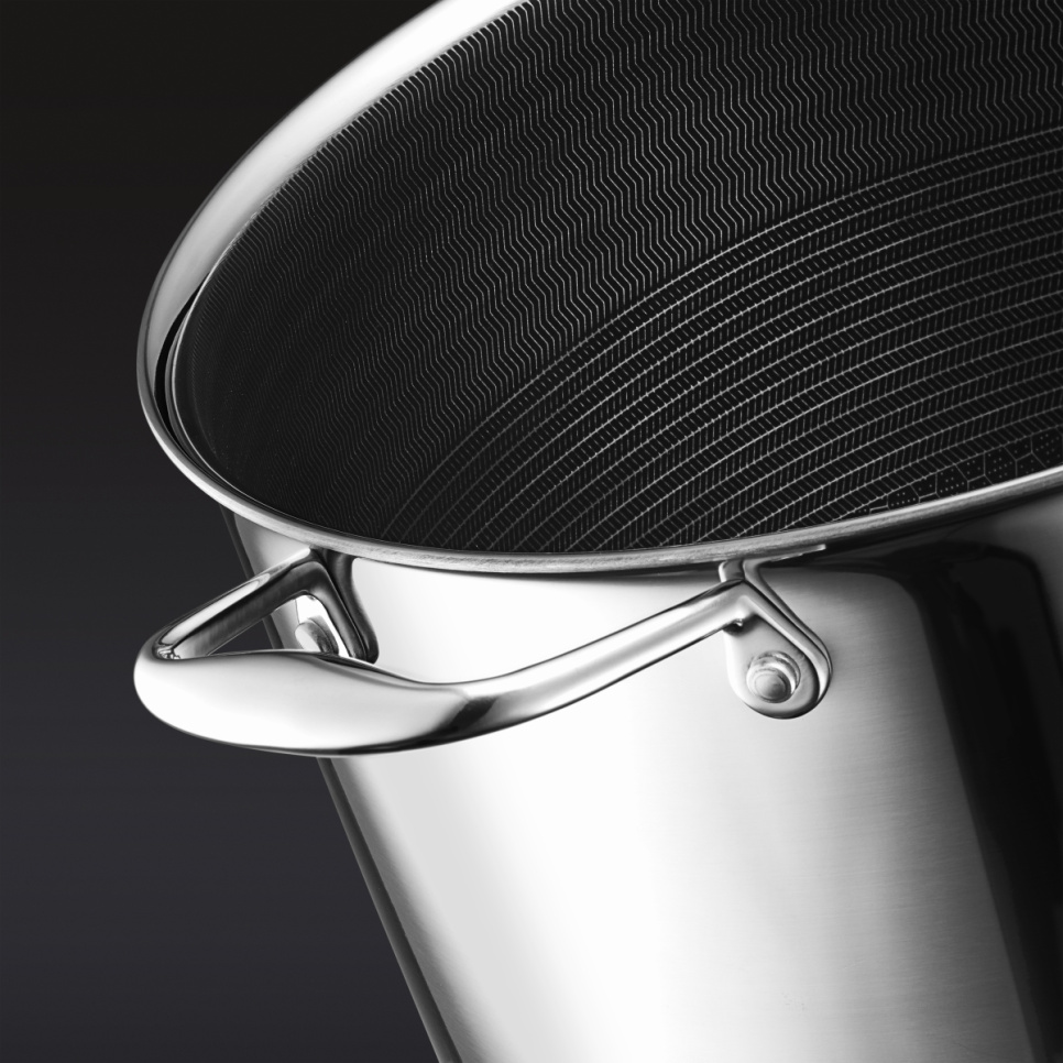 Pot with glass lid, nonstick, 9.5 L - Hexclad