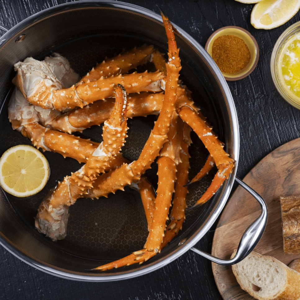 Pot with glass lid, nonstick, 9.5 L - Hexclad