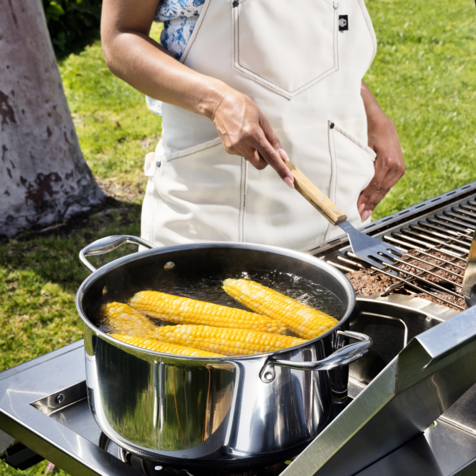 Pot with glass lid, nonstick, 9.5 L - Hexclad