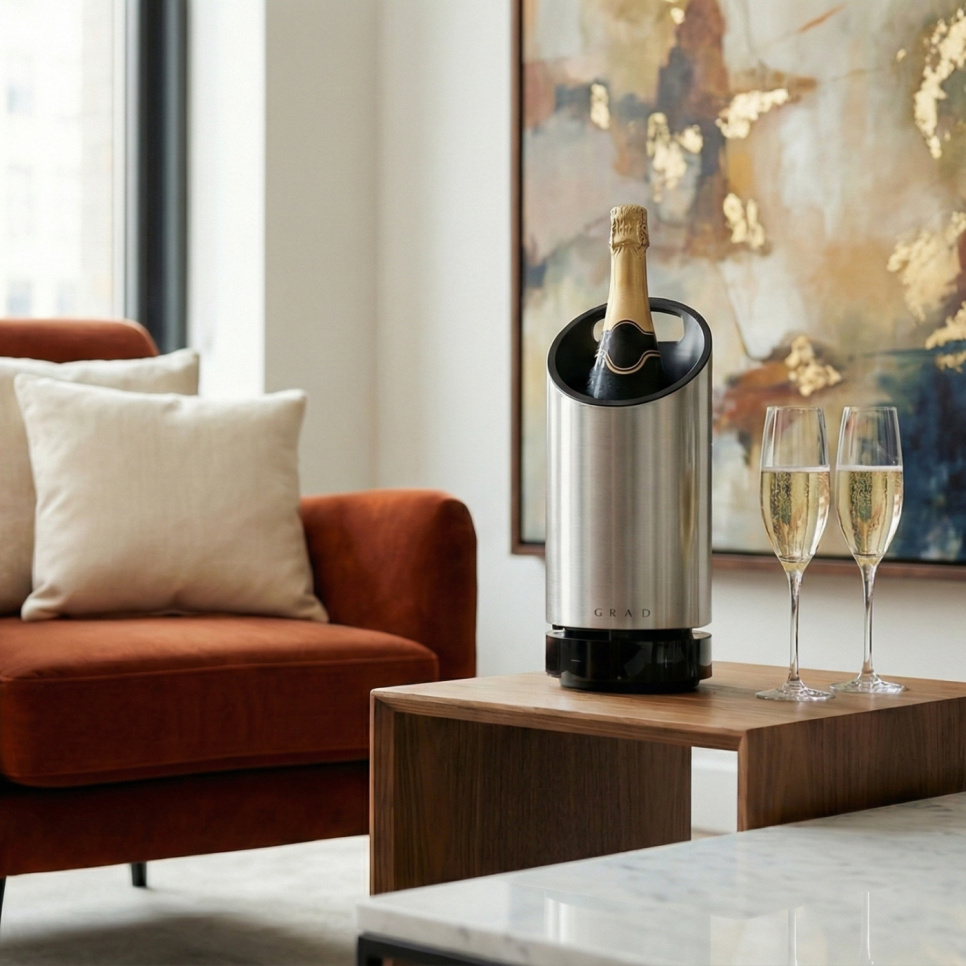 Electric Wine Cooler, No. 1, Steel Series - Grad
