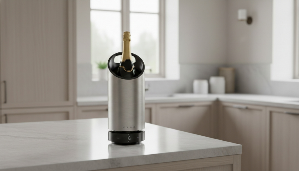 Electric Wine Cooler, No. 1, Steel Series - Grad