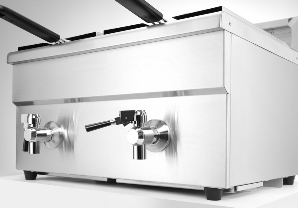 Induktionsfriteuse 2 x 8 L, Profi Line - Hendi