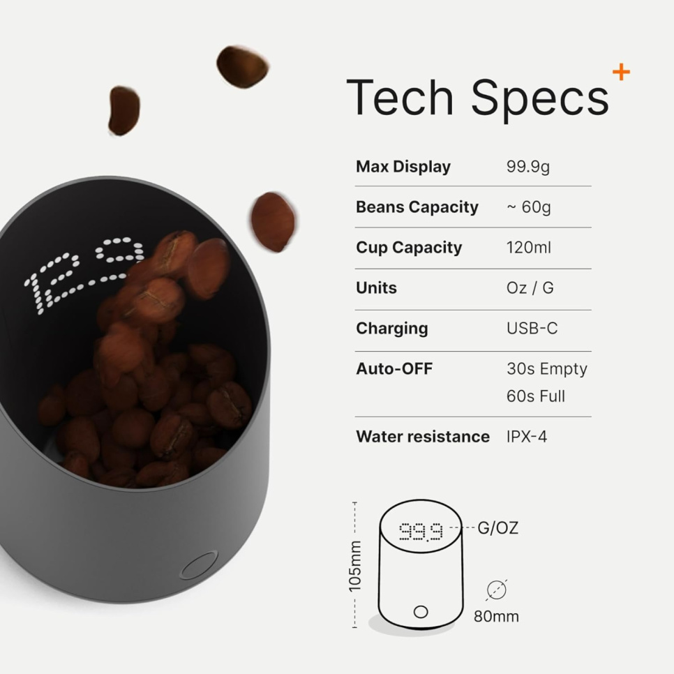 Subminimal SubScale espresso scale, black